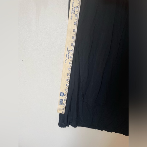 Z Supply Black Airy Short Sleeve Slit Side Jersey Tunic Top or Dress Size Large - Picture 11 of 12